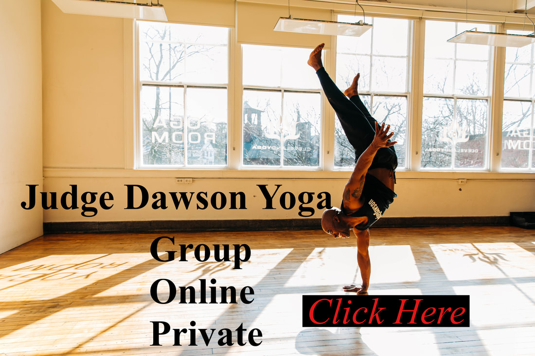 Judge Dawson Doing Yoga, Handstand, Yoga Studio